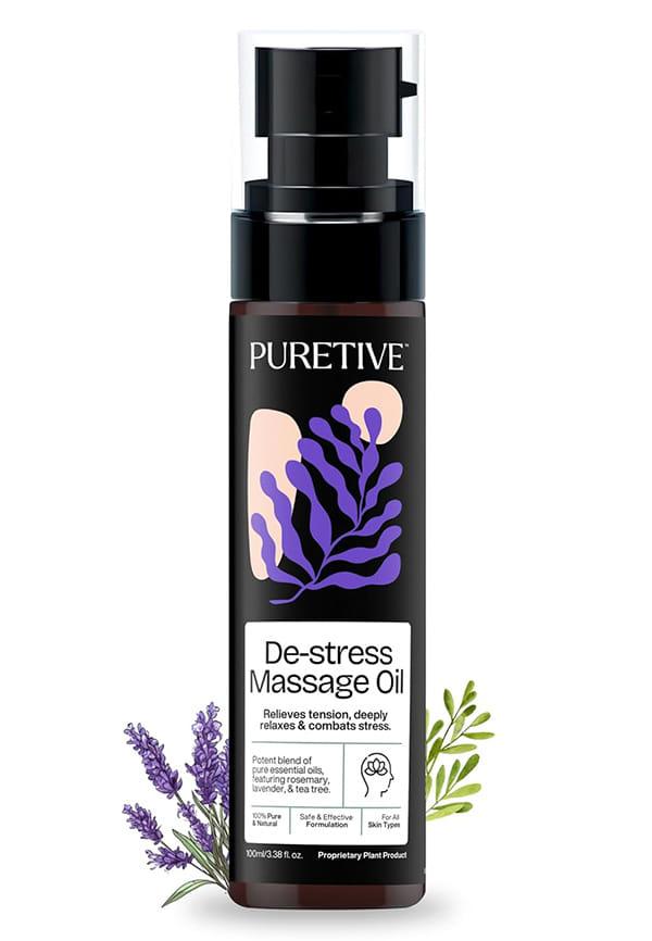 De-Stress Massage Oil | Relieves Physical Tension | Deeply Relaxes and Hydrates