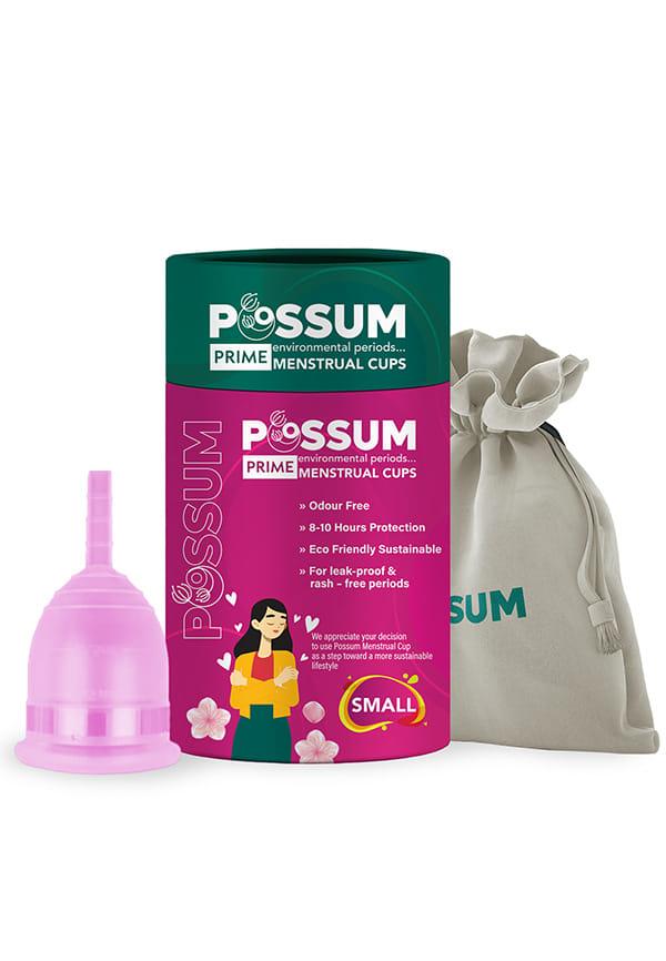 Reusable Menstrual Cup with cotton Pouch