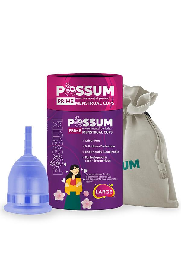 Reusable Menstrual Cup with cotton Pouch