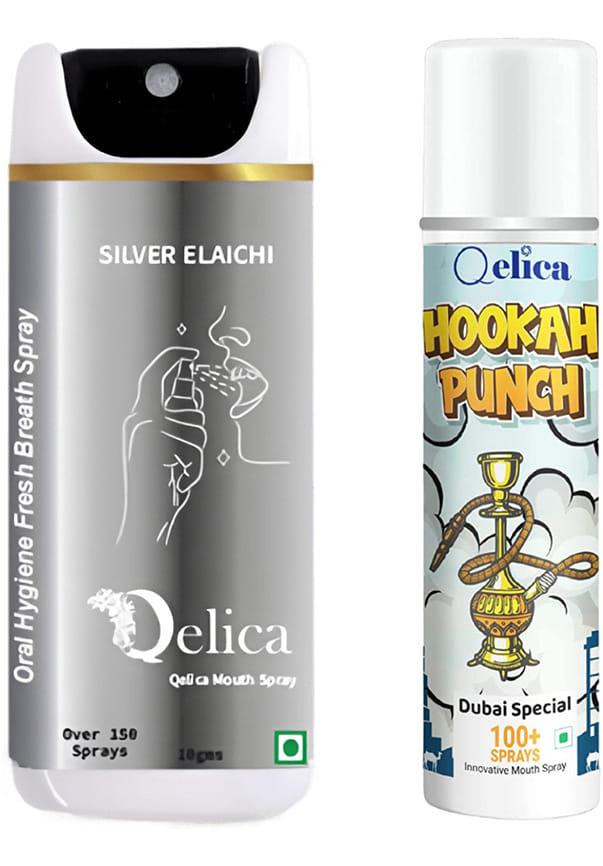 Silver Elachi & Dubai Special Mouth Spray for Instant Breath Freshner Germ Kill Spray