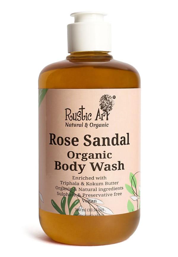 Organic Rose Sandal Body Wash