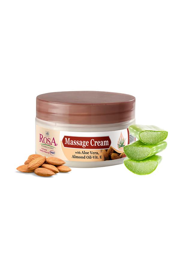 Massage Cream With Aloe Vera , Almond & Vitamin -E I Natural & Herbal ingredients