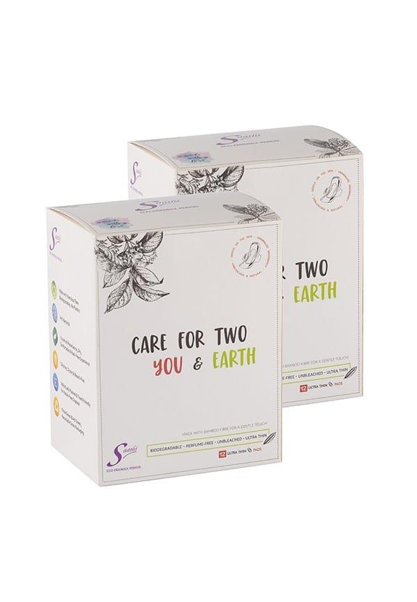 Overnight Bamboo Fibre Biodegradable Sanitary Pads