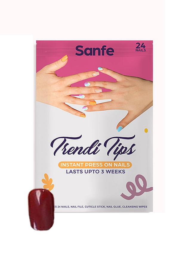 Instant Press On Nails | 24 Reusable Artificial Fake Nail Set/Extensions