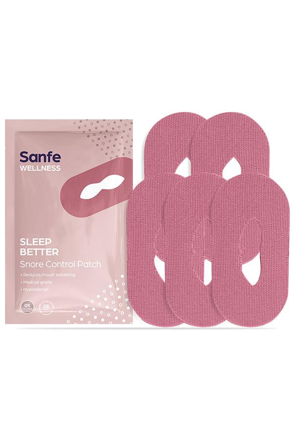 Snore Control Patch | Sleep Better | Reduces mouth breathing, medical grade, hypoallergic | No side effects | Release upto 8 hours | 5 Patches, For m