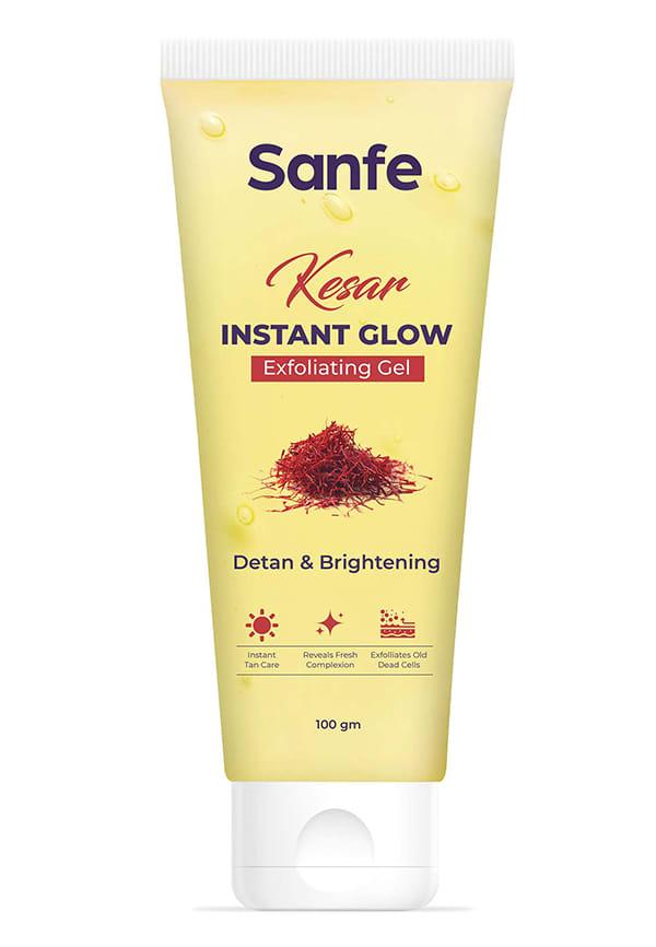 Kesar Instant Glow Exfoliating Gel | Visibly removes tan & brighten skin