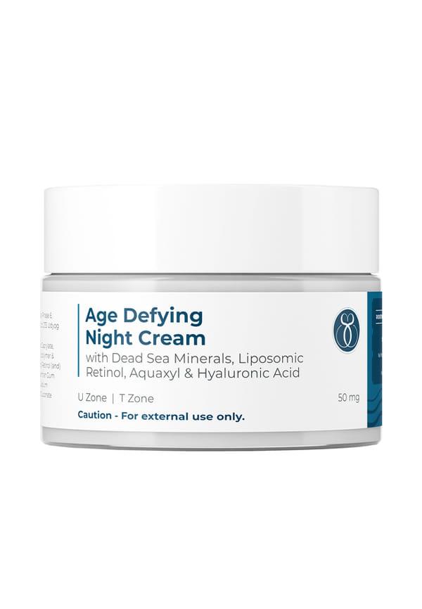 Anti-Ageing Night Cream with Dead Sea Minerals, Liposomal Retinol, Aquaxyl & Hyaluronic Acid