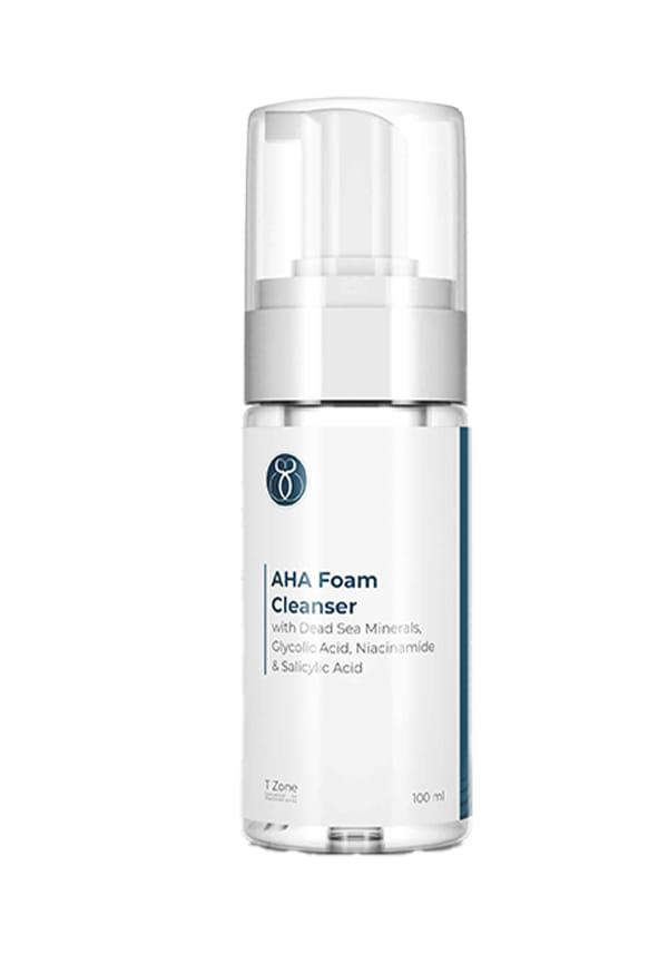 AHA Foam Cleanser With Dead Sea Minerals & Glycolic Acid.