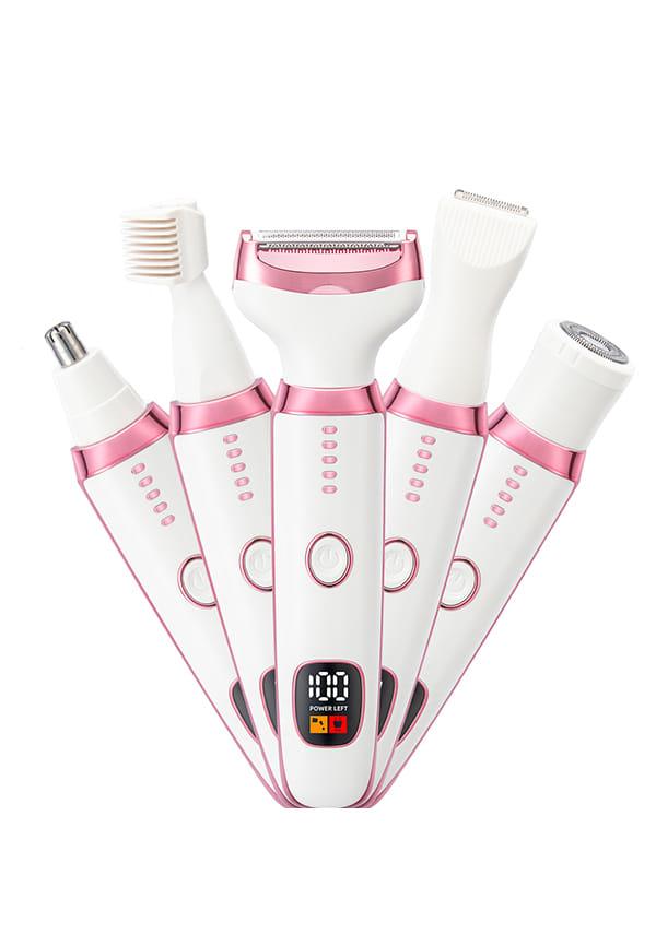5 IN 1 Rechargeable Painless Electric Razor Trimmer for Women