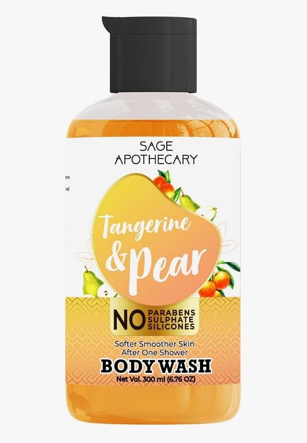 Tangerine & Pear Body Wash for skin brightening with Vitamin C