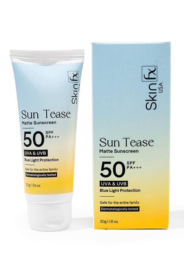 Sun Tease Matte Sunscreen SPF 50 PA +++, Sunblock Sunscreen