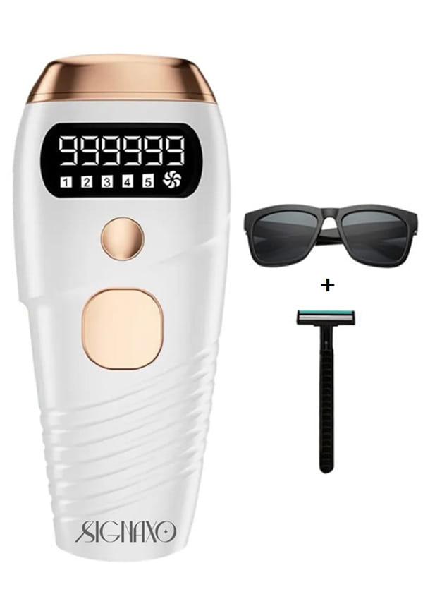 Signaxo Shine IPL Permanent Laser Hair Removal Device Machine With 9,99,999 Flashes for At-Home Use