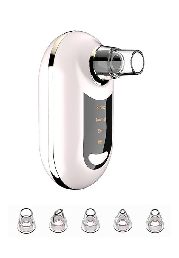 Signaxo ClearPore Rechargeable Vacuum Acne Pore Cleaner Blackhead Remover Dermasuction With 5 Nozzles