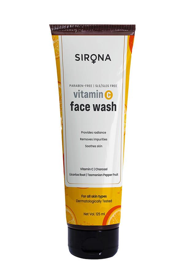 Vitamin C Face Wash for Men & Women with Charcoal Licorice Root & Tasmanian Pepper Fruit