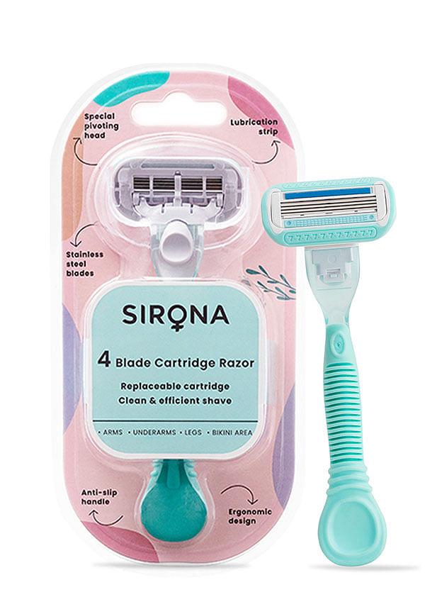 Hair Removal Razor for Women with Aloe Vera & Vitamin E Lubrication