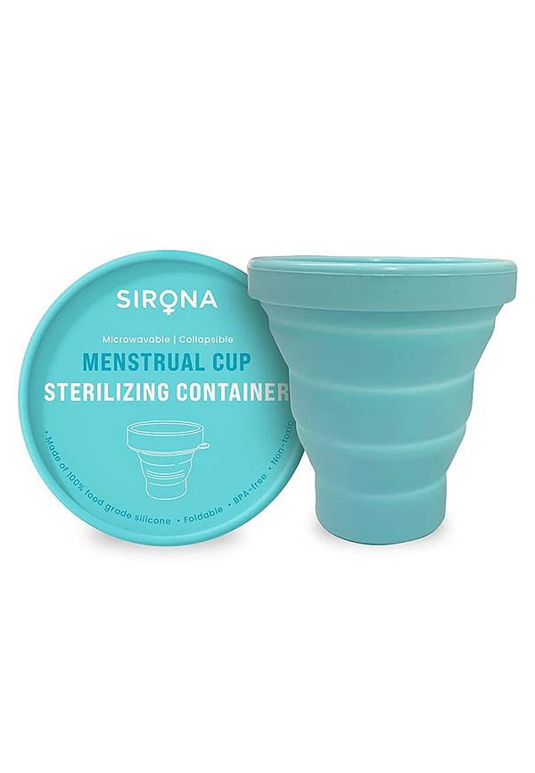 Collapsible Silicone Cup Foldable Sterilizing Container Cup for Menstrual Cups