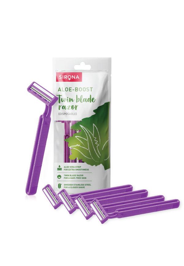 Disposable Shaving Razor for Women with Aloe Boost