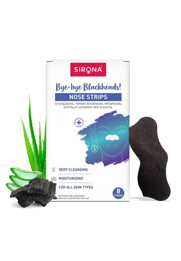 Natural Charcoal Nose Strips for Women | Removes Blackheads and Whiteheads