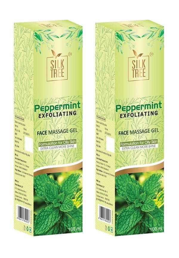 Peppermint Exfoil Face Massage Gel For Oily Skin