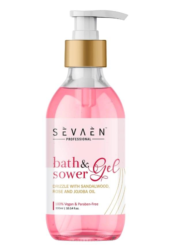 Bath & Shower Gel Drizzle With Sandalwood,Rose And Jojoba Oil For Man And Woman