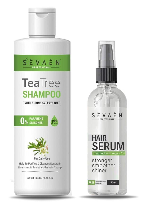 Teatree Shampoo And Professional Hair Serum Professional Range