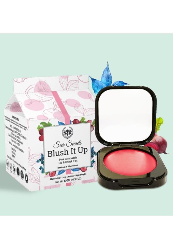Natural Lip and Cheek Tint for Long Lasting Moisturizing Lips |Pink Lemonade Blush It Up- 10gm