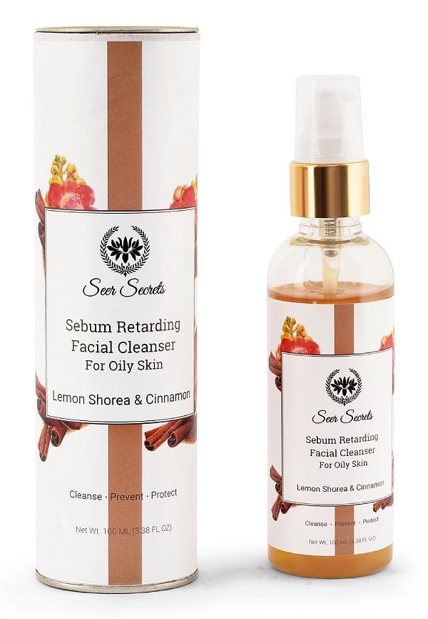 Lemon Shorea Cinnamon Sebum Retarding Facial Cleanser- For Oily Skin