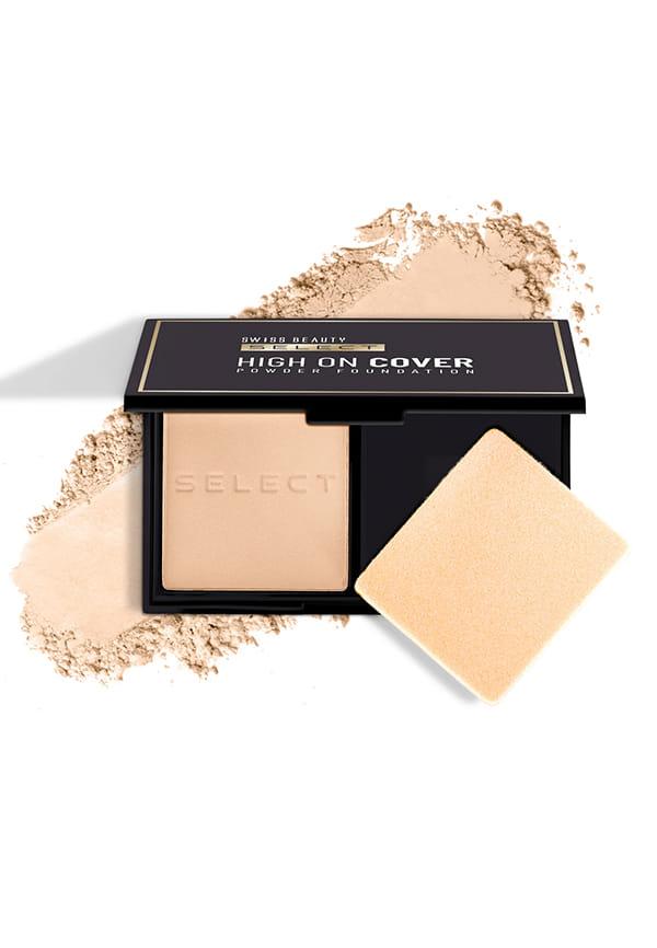 Select High On Cover Powder Foundation with sponge