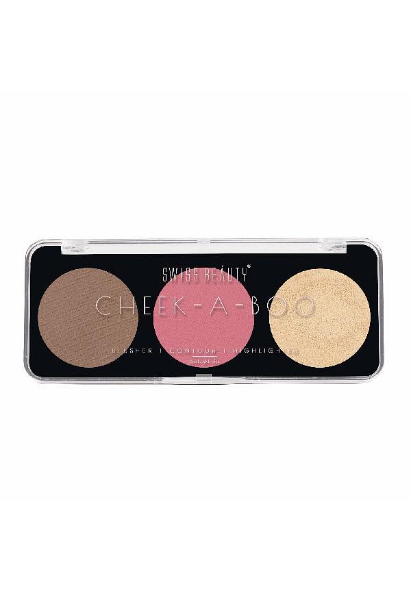 Cheek-A-Boo 3 In One Blusher|Contour|Highlighter -8 G
