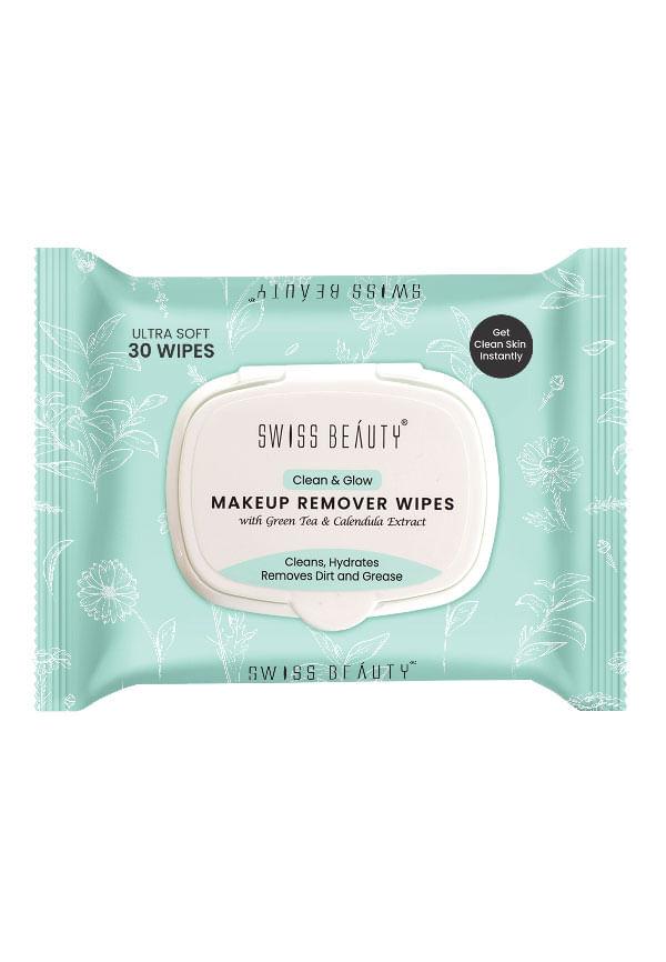 Clean & Glow Makeup Remover Wipes With Green Tea & Calendula Extract