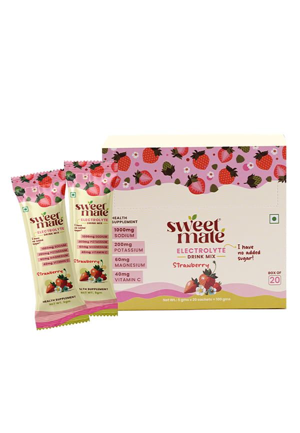 Sugar-Free Strawberry Electrolyte Drink Mix