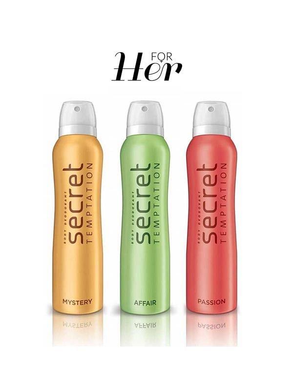 Affair, Mystery and Passion Deodorant for Women - Combo