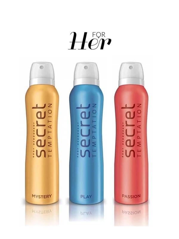 Mystery, Play and Passion Deodorant for Women - Combo