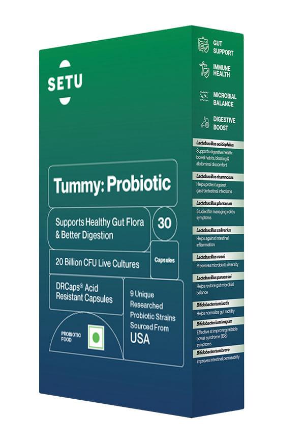 Tummy Probiotic | 9 strains with 20 Billion CFUs