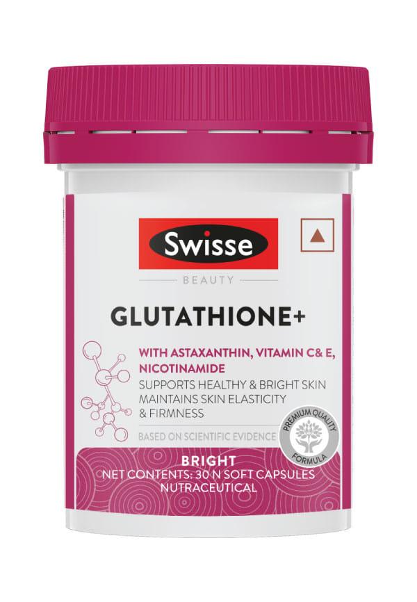 Glutathione + With Astaxanthin, Vitamin C & E, Nicotinamide, To Support Healthy, Bright Skin Capsules