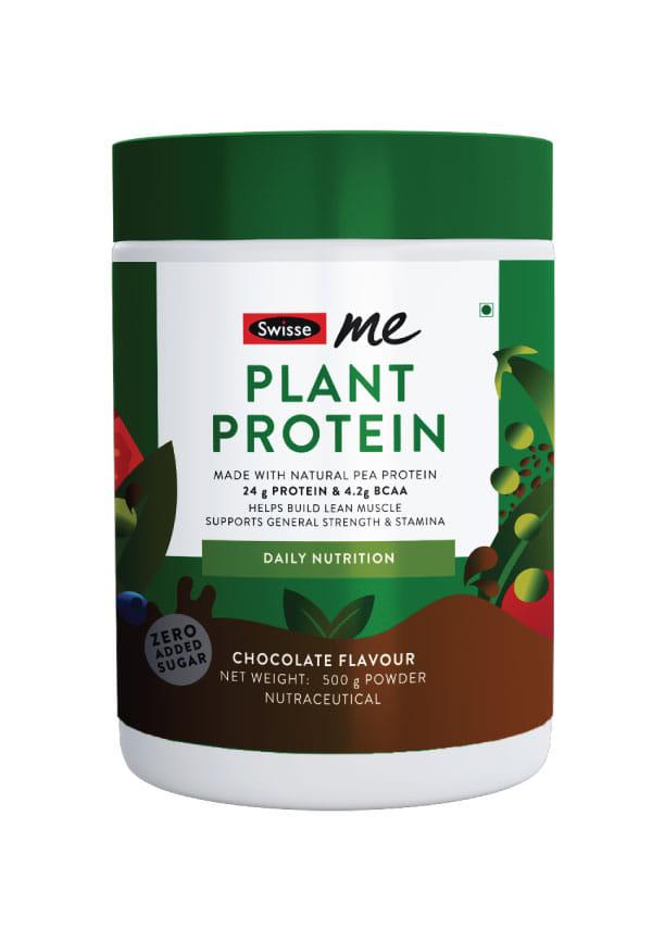 Plant Protein - Daily Nutrition For Men & Women - 100% Natural, Zero Added Sugar, 24G Vegan Pea Protein For Post Workout Recovery, Lean Muscle Buildi