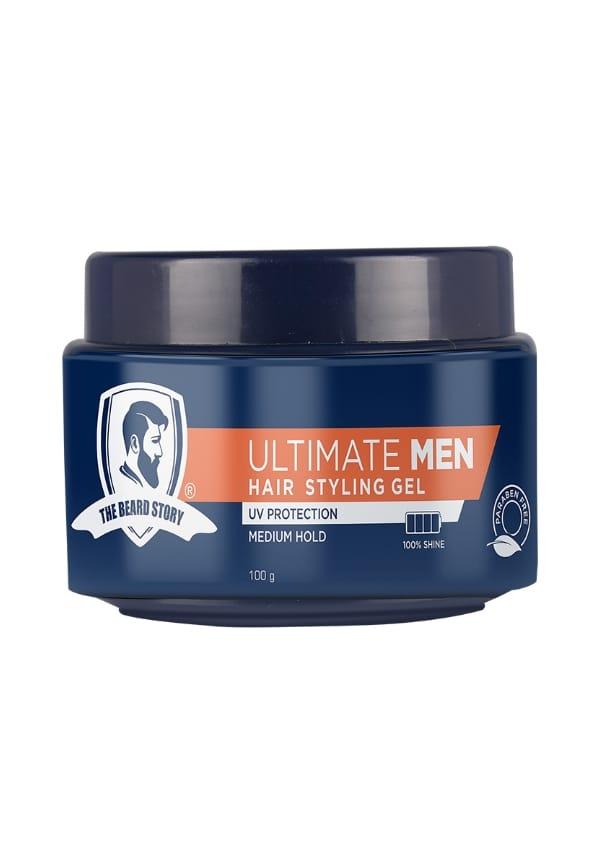 Ultimate Men Hair Styling Gel For Medium Hold With UV Protection | Paraben Free