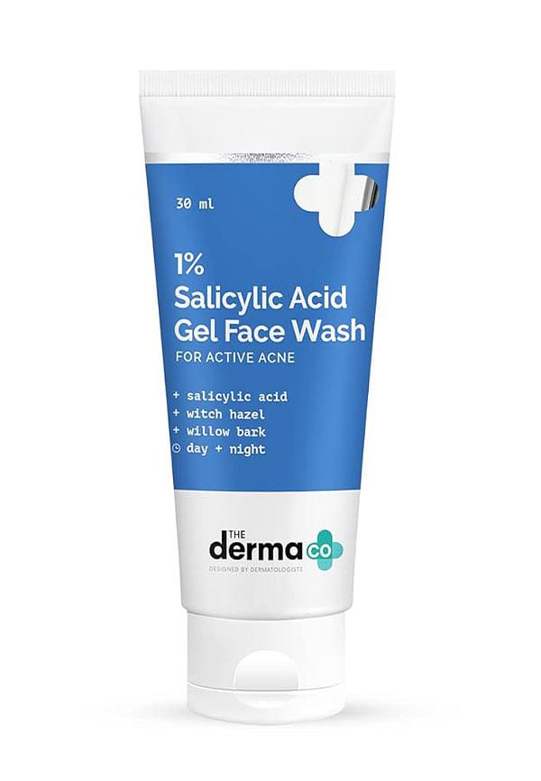 1% Salicylic Acid Gel Face Wash for Active Acne