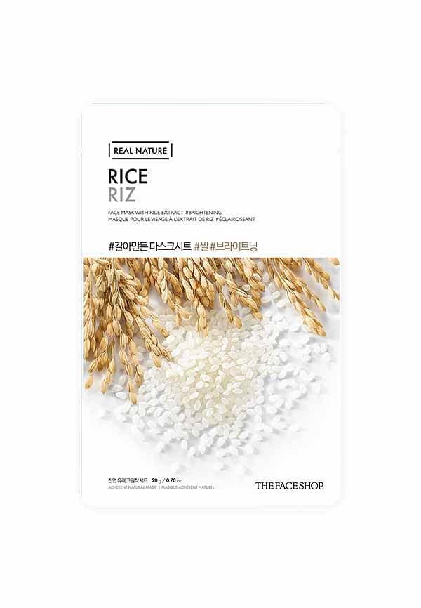 Real Nature Rice Face Mask