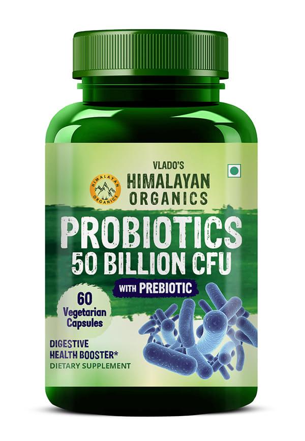 Vlado's Himalayan Organics Probiotics Supplement 50 Billion CFU with Prebiotics 150mg