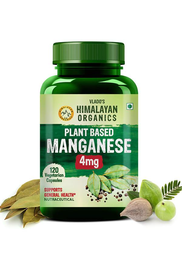 Vlado's Himalayan Organics Plant Based Manganese 4mg Supplement