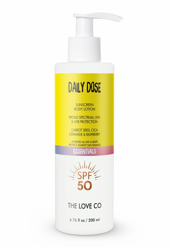 Daily Dose Sunscreen Body Lotion SPF 50 - UVA/UVB Protection, Hydration & Skin Repair - 200ml
