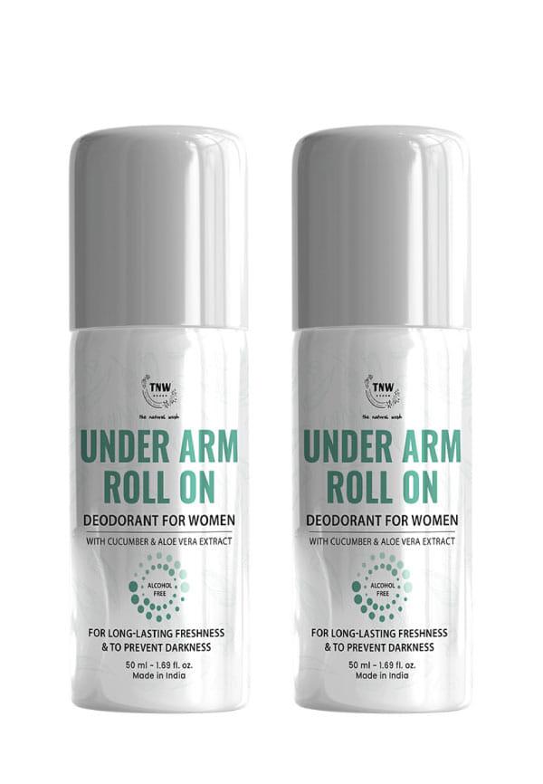 TNW-THE NATURAL WASH Underarm Roll-On Deodorant For Women, 150ml (Pack of 3)