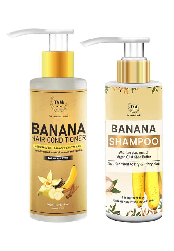 Banana Hair Conditioner 200ml + Banana Shampoo 200ml