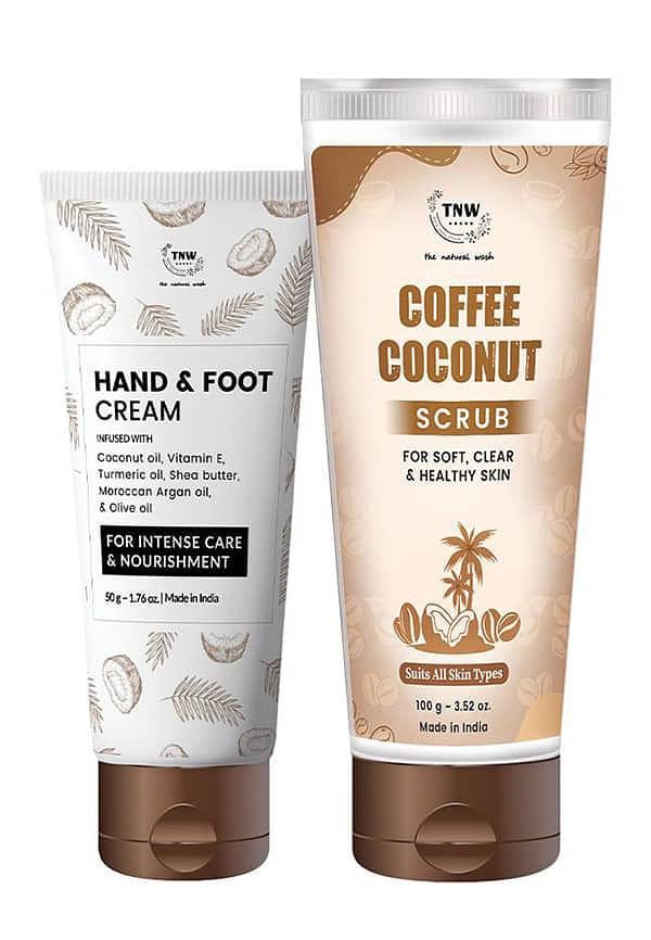 Coffee Coconut Scrub + Hand And Foot Cream 50gm