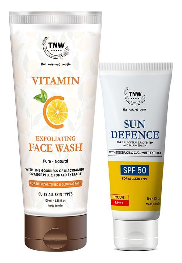 SPF + Vitamin C Exfoliating Face Wash