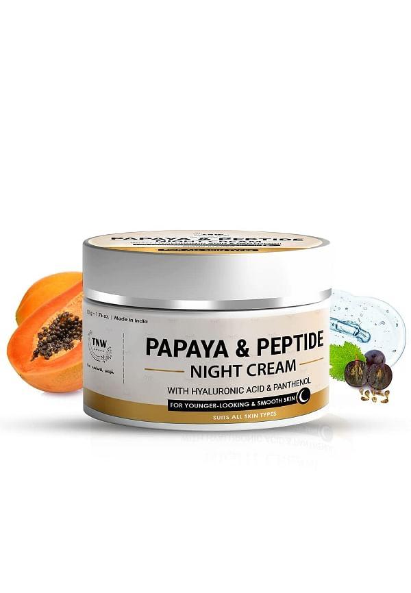 Papaya & Peptide Night Cream For Healthy Skin