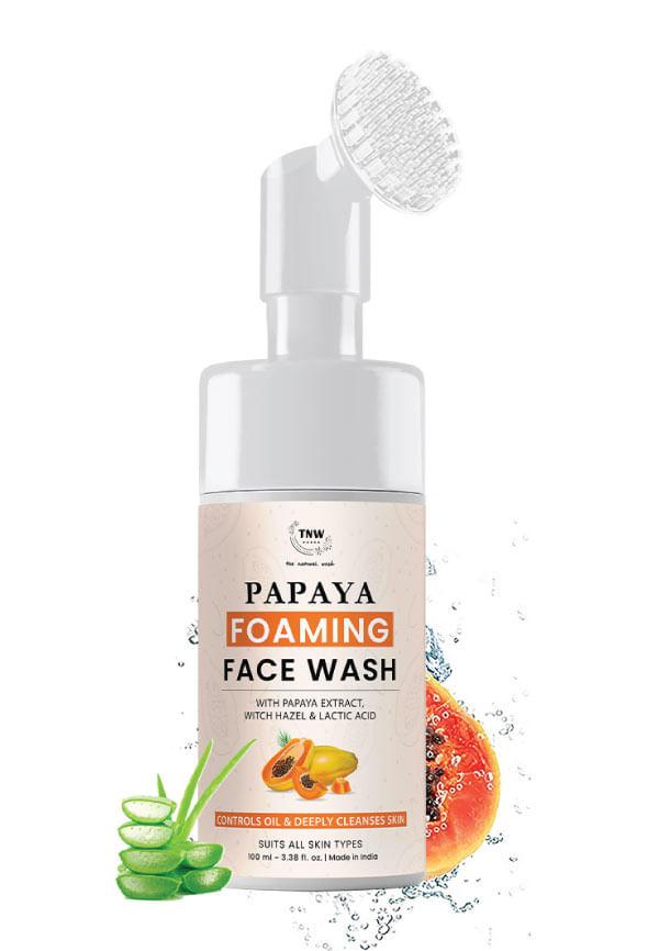 Papaya Foaming Face Wash With Lactic Acid & Panthenol