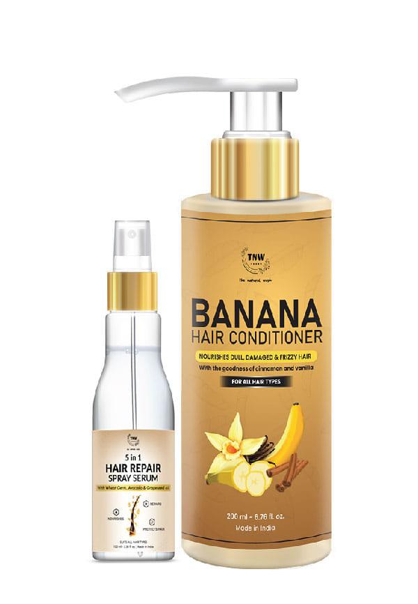 5 In 1 Hair Repair Spray Serum + Banana Hair Conditioner