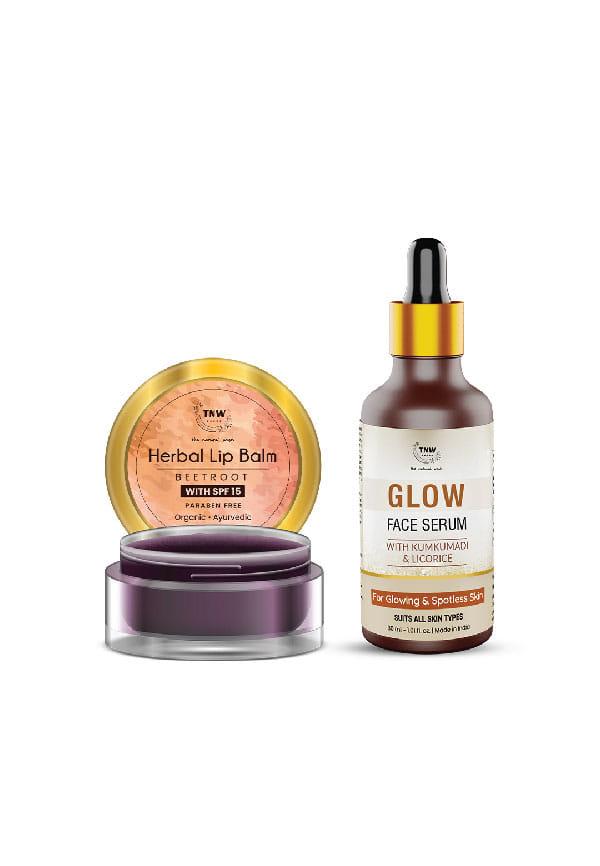 Beetroot Lip Balm & Glow Face Serum